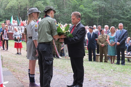 W imieniu TPZD wiązankę złożył Jacek Dymitrowski